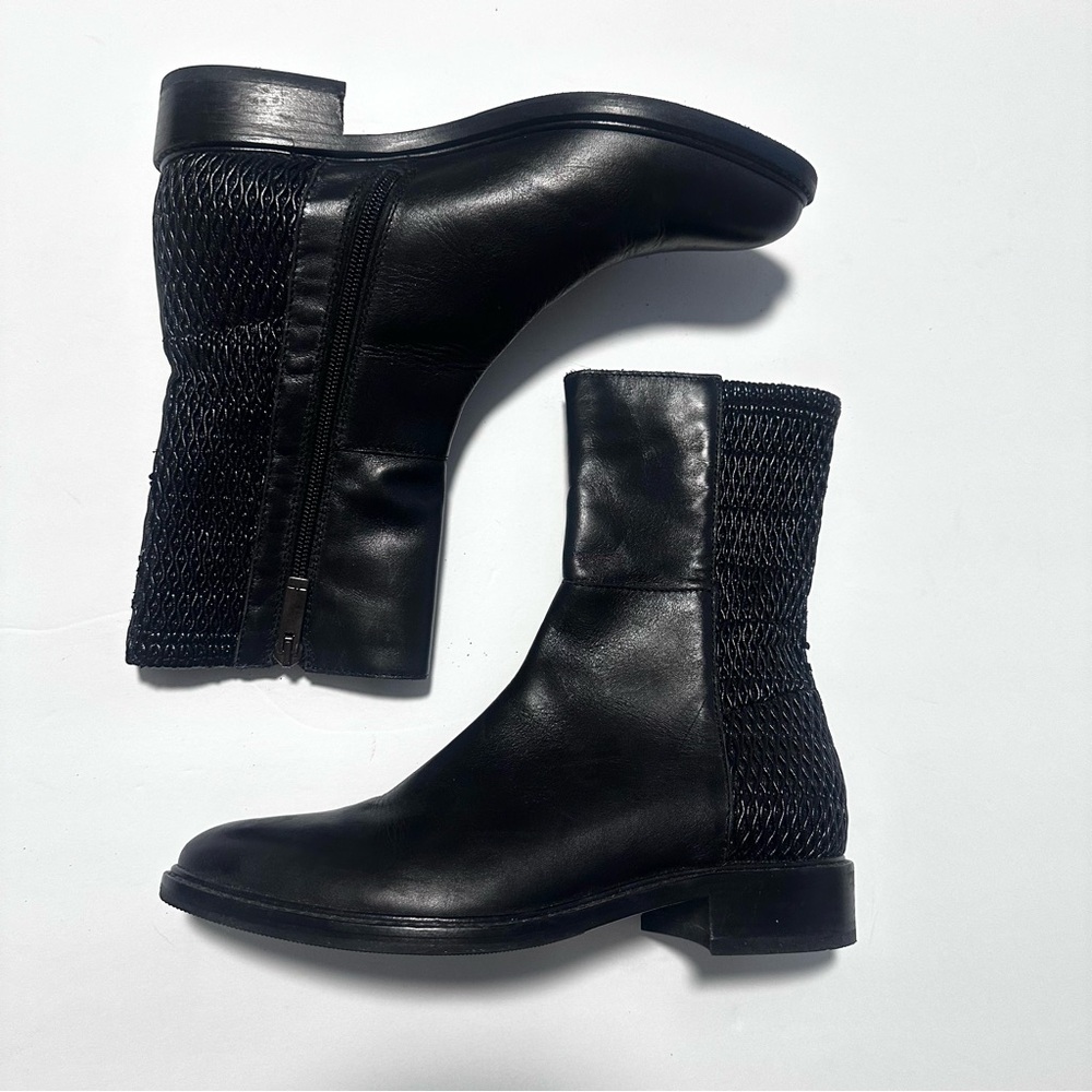Italian Genuine Leather Black Boots